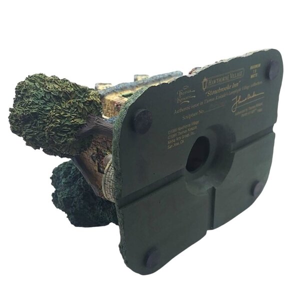 Thomas Kinkade Hawthorne Village Stonebrooke Inn Sculpture #79984 Christmas - Picture 8 of 9